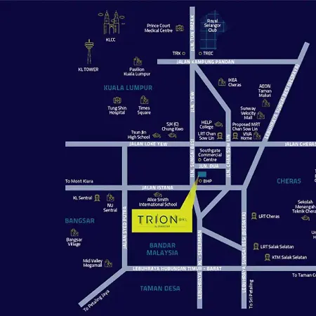Trion2 Kuala Lumper Near Klcc Trx Bukit Bin Tang Apartment Kuala Lumpur Exterior photo